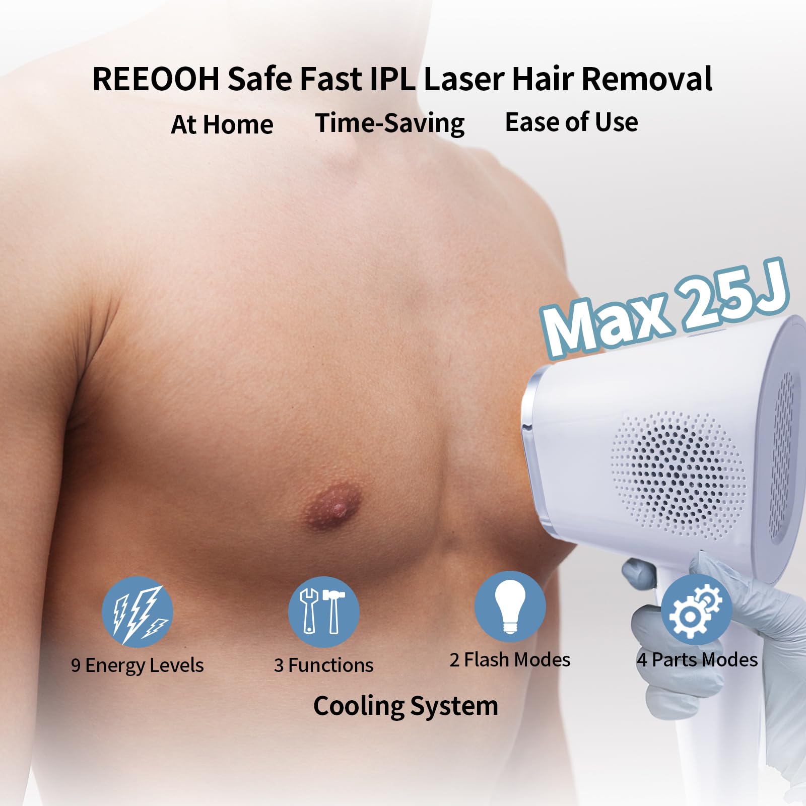 REEOOH ice cooling at 46.4°F supports comfortable sessions