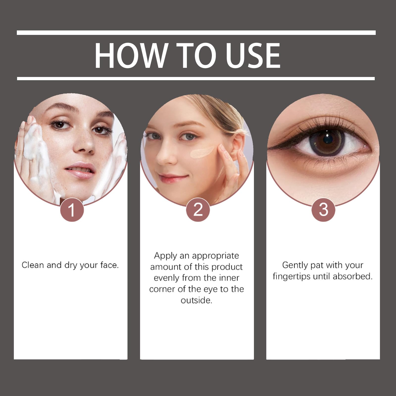 Reepic Cosmer Luminous Eye Corrector application demo demonstrates precise under-eye application.