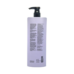 REF Cool Silver Shampoo pump and label emphasizing violet pigments for faded color protection in hair.