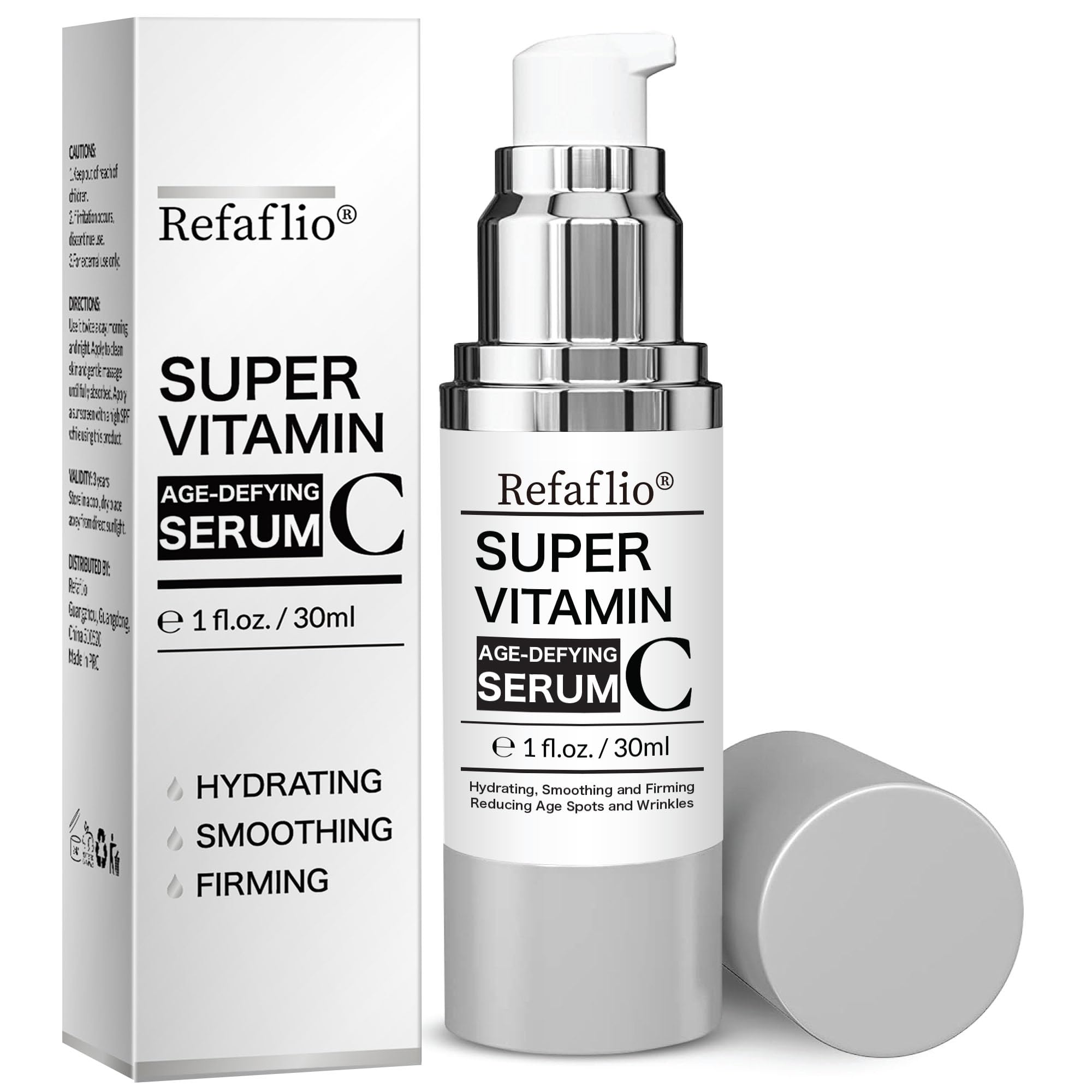 Refaflio Super Vitamin C Serum bottle for daily skincare.