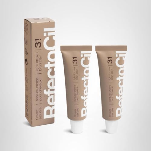 RefectoCil No. 3.1 Light Brown cream dye color-application for even coverage
