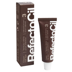 RefectoCil cream dye Light Brown shade for subtle color depth.