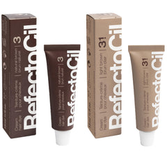 RefectoCil cream dye Natural Brown shade for a natural brunette transformation.