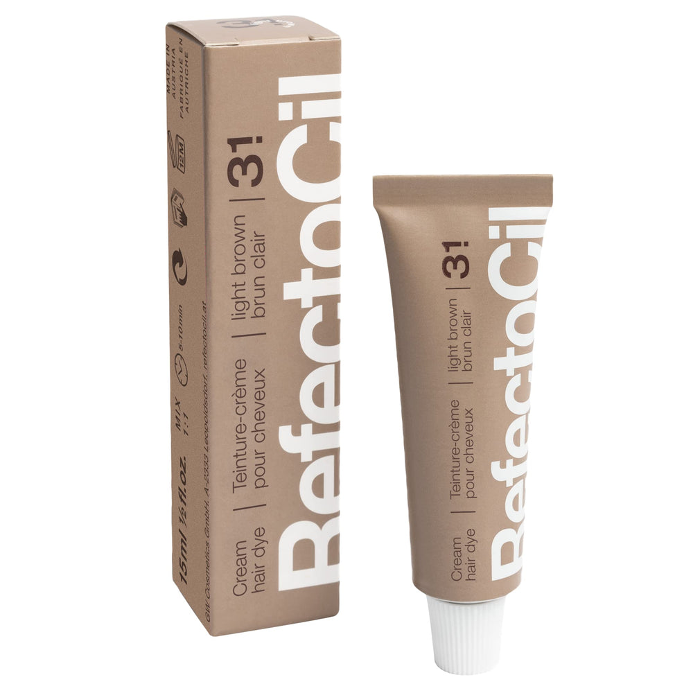 RefectoCil packaging and tubes showcase professional salon-grade color.