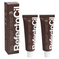 RefectoCil No. 3 Natural Brown cream dye tube for a natural brunette look.