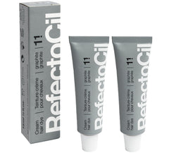 RefectoCil Graphite cream dye tube for natural grey coverage with cooler tone