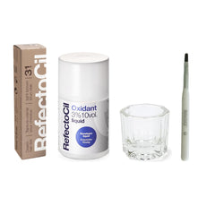 RefectoCil Light Brown cream dye for a natural warm tone in hair.
