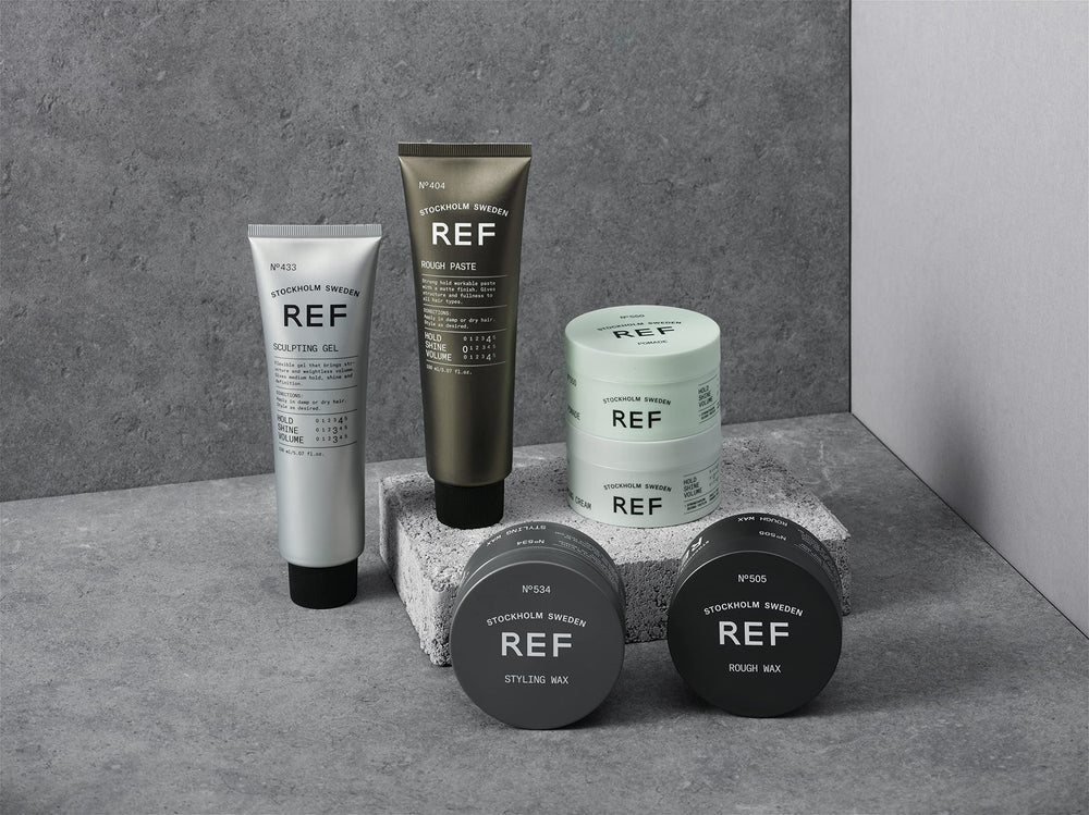 Reference of Sweden packaging conveys premium salon-grade quality.