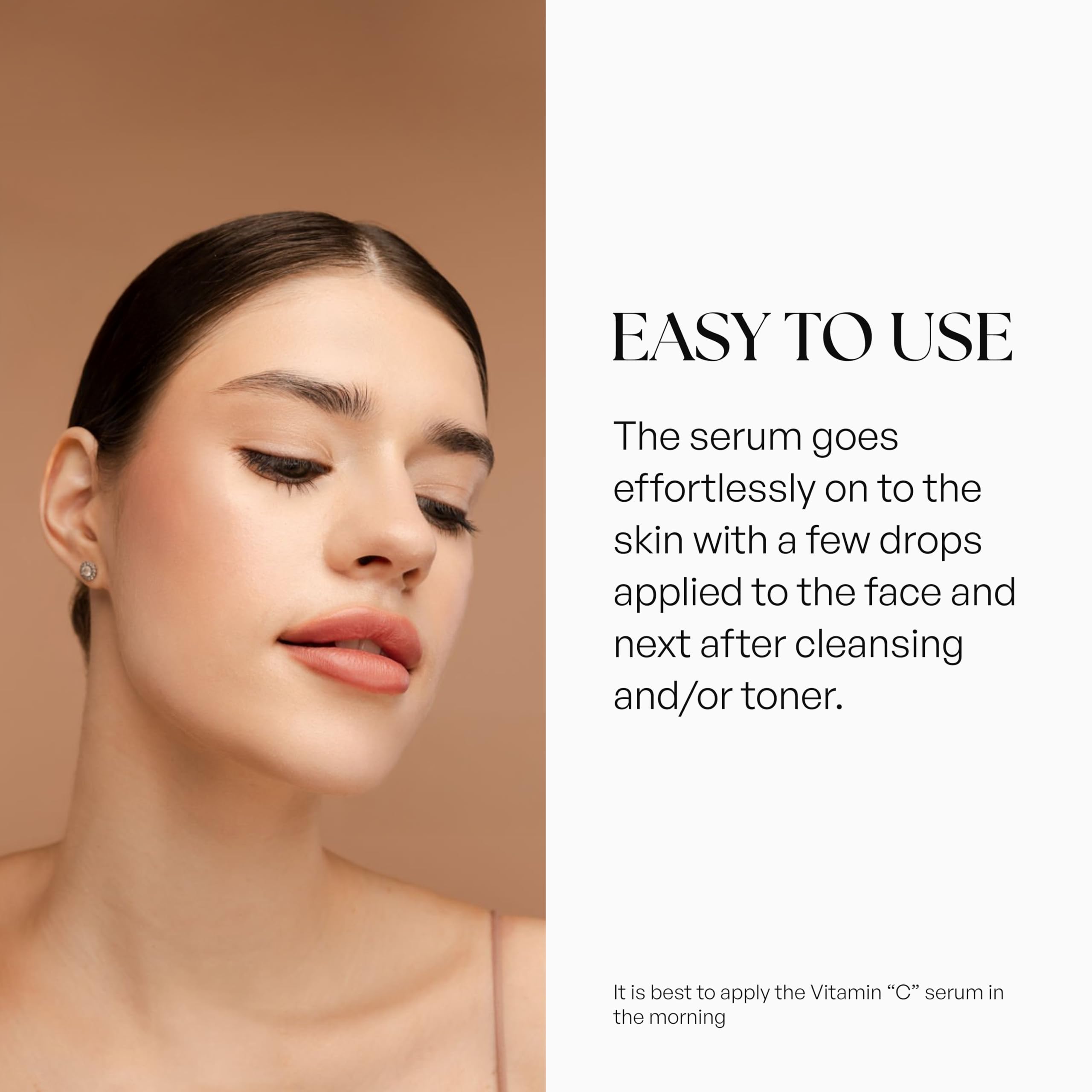 Refinee face-neck application demonstrates easy, even distribution on skin.