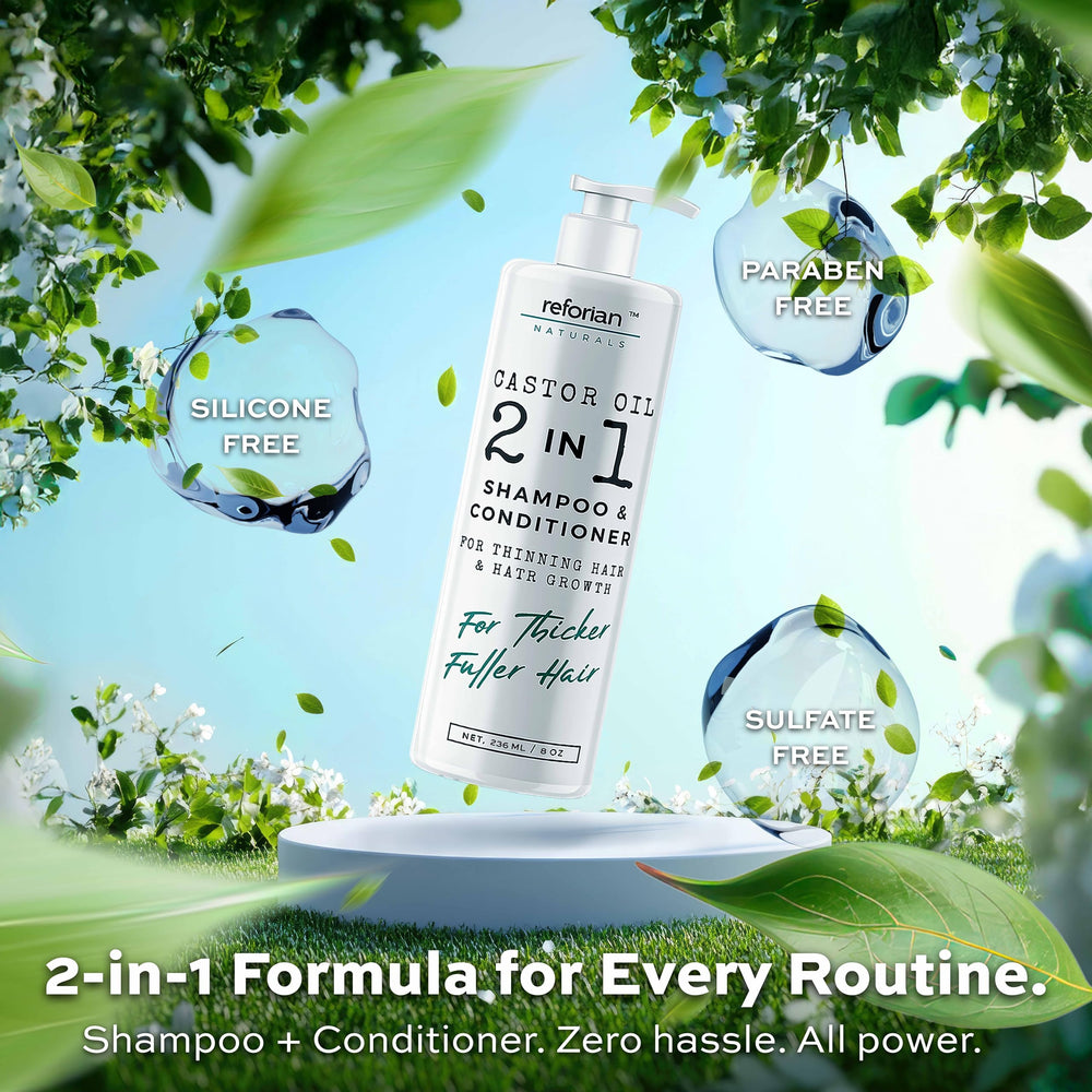 REFORIAN Castor Oil Shampoo is safe for color-treated hair and scalps.