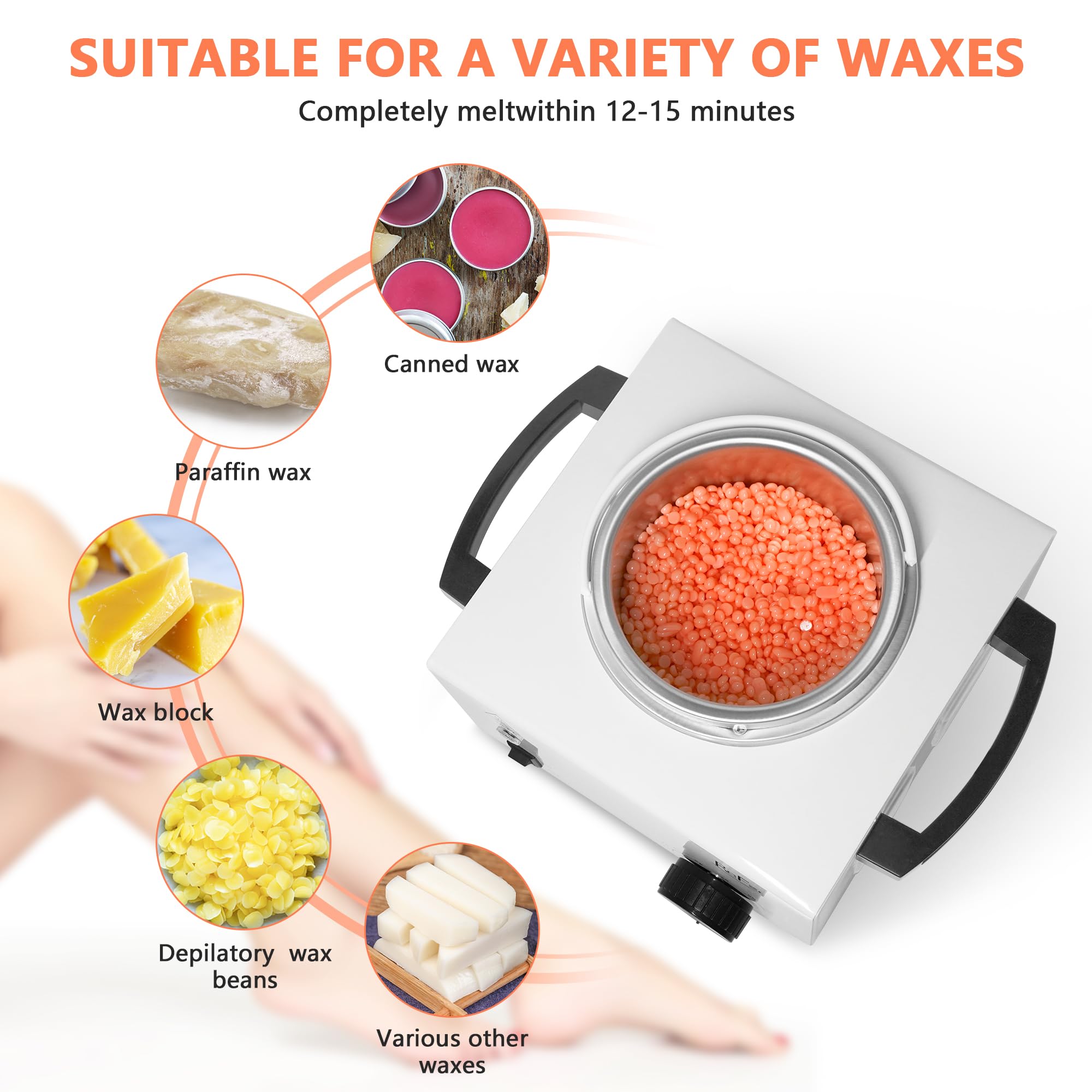 ReFzeg dual-head wax warmer delivers fast heating and safety.