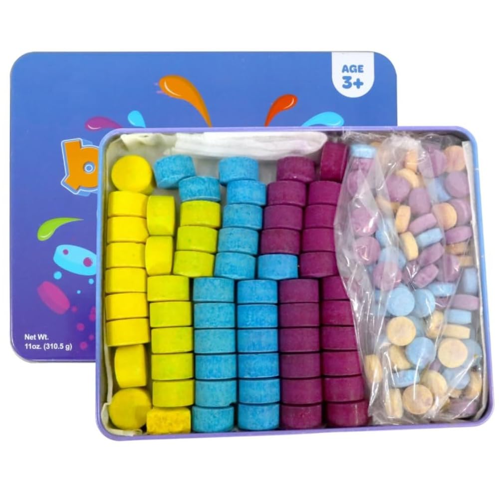 Regal Games Kid Made Modern bath color tablets color-mixing opportunity for new hues.