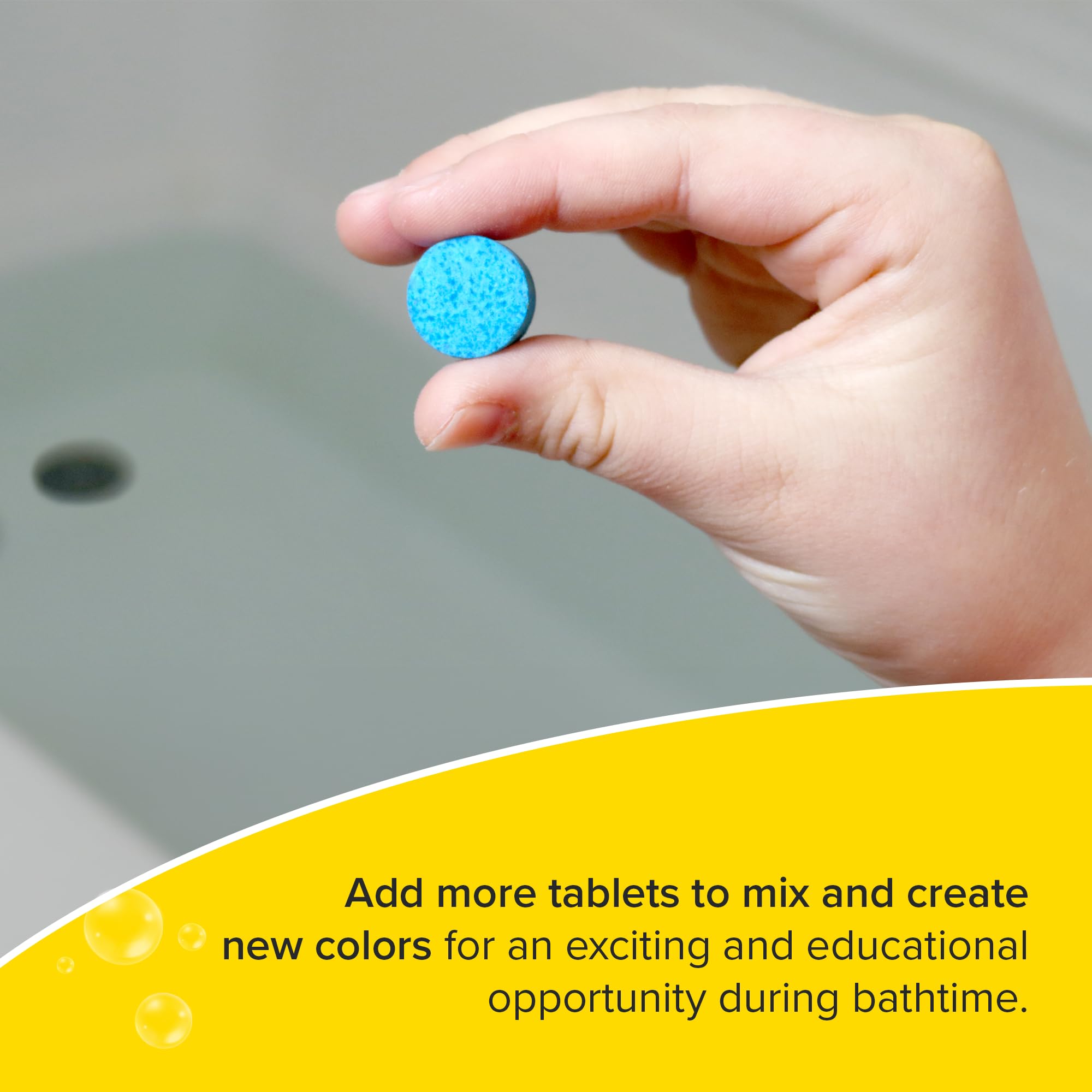 Regal Games Kid Made Modern bath color tablets tub-friendly action keeps tub sparkling after play.