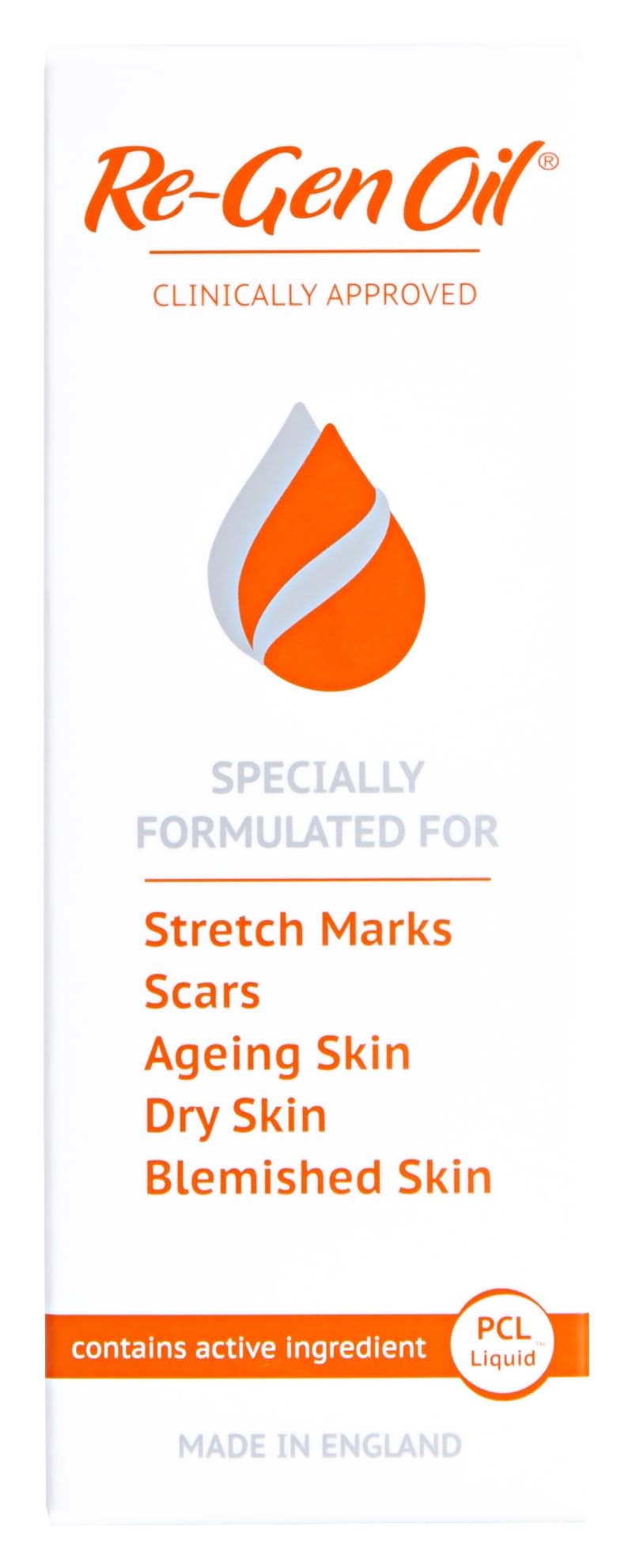 Re-Gen Oil skin tone evenness close-up showing pigmentation changes.