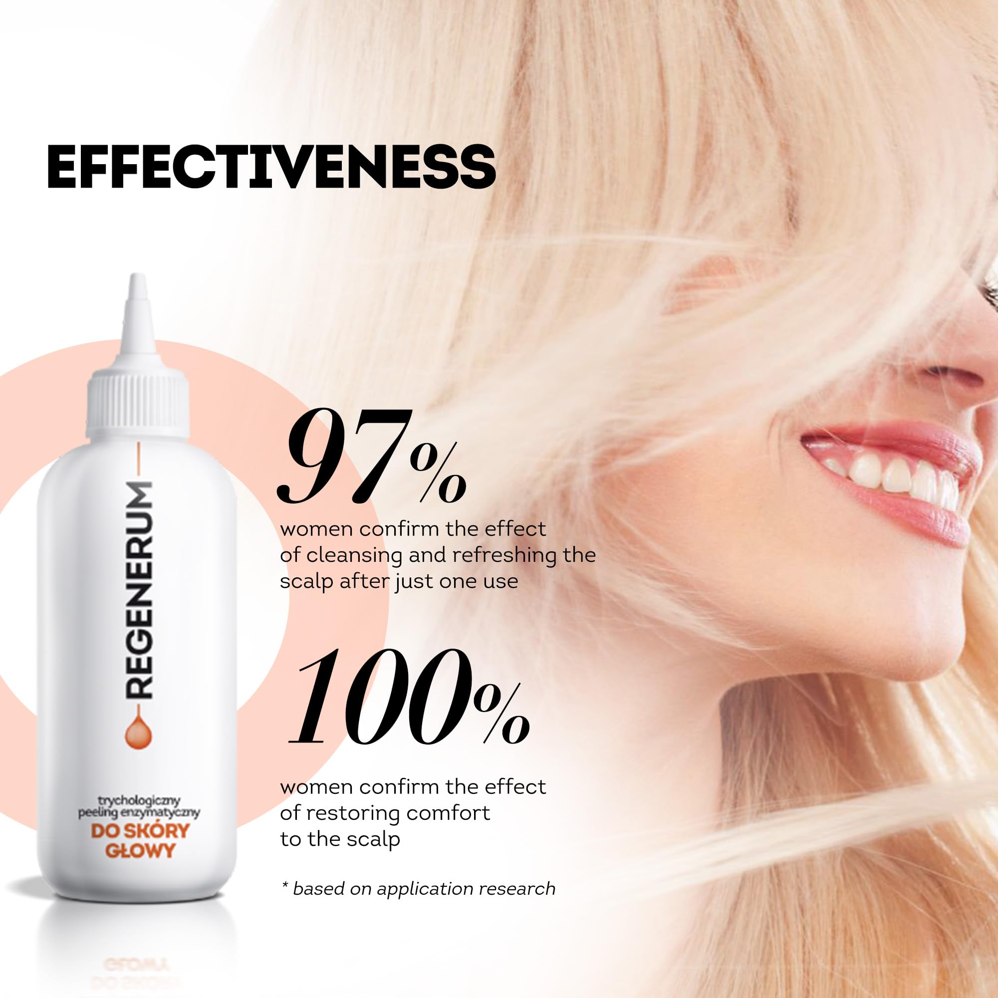 Regenerum Trichology enzymatic peel aftercare steps — prepares scalp for next treatments.