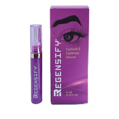 Regensify eyelash serum bottle for precise nightly application.
