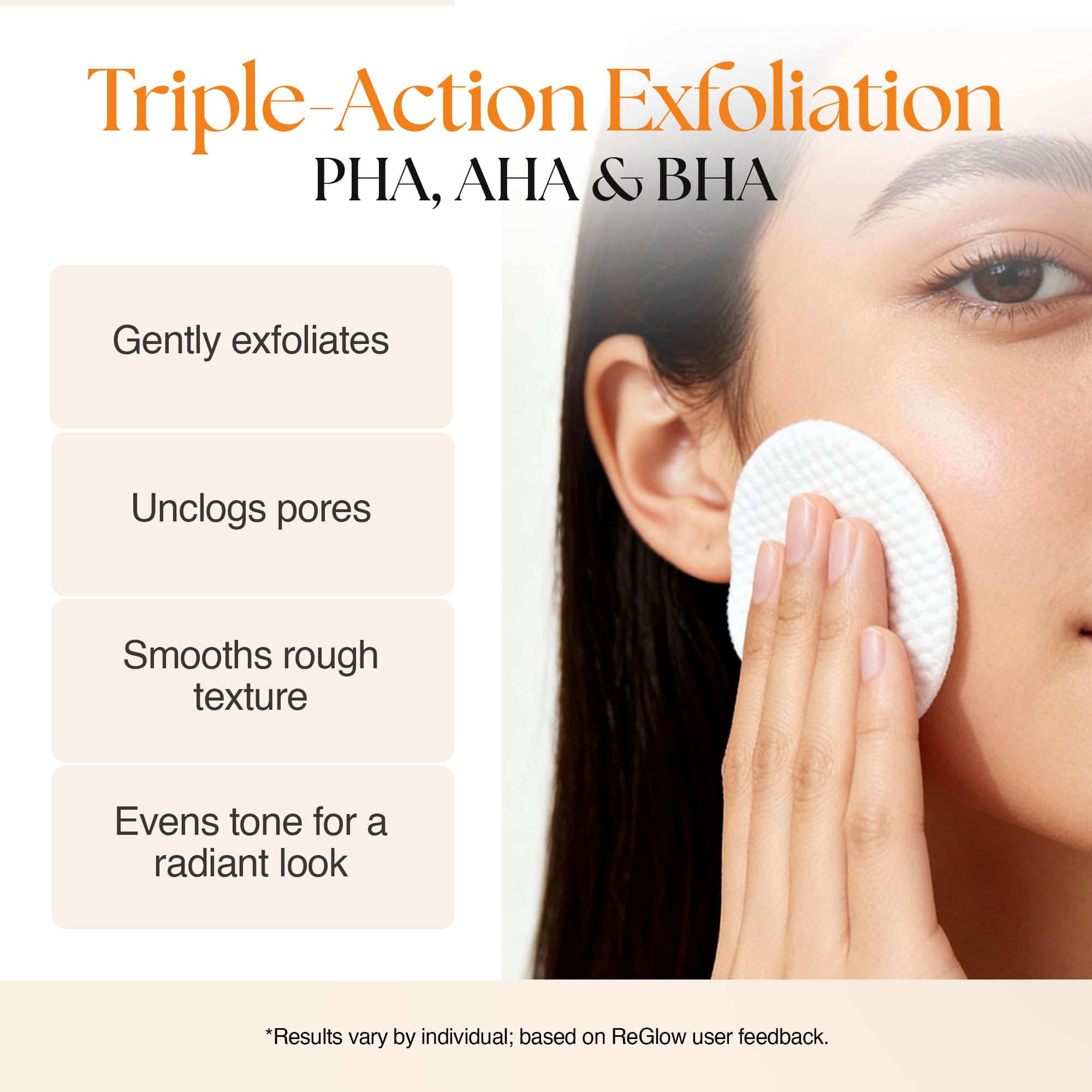 Ingredient highlight featuring Niacinamide and Witch Hazel for calm skin.