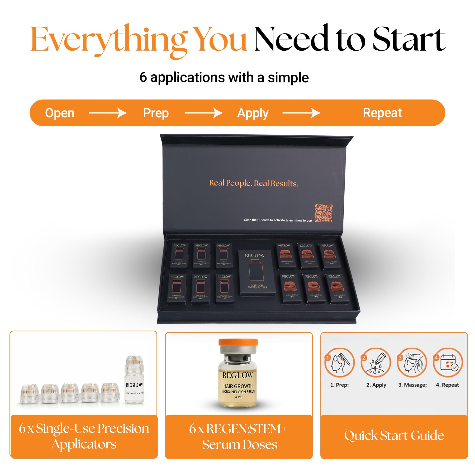 ReGlow nightstand setup displaying daily usage routine
