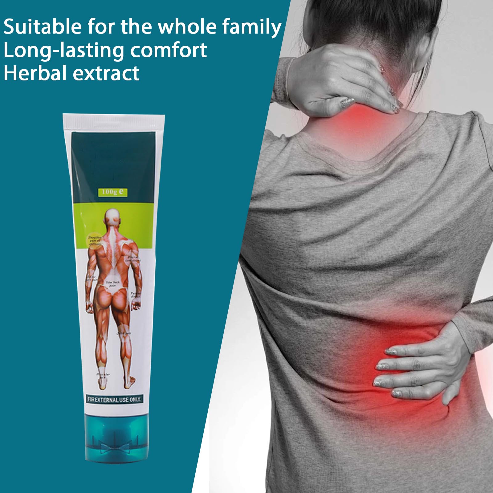Regpem Neuropathy Relief Cream cooling sensation shown during gentle massage.