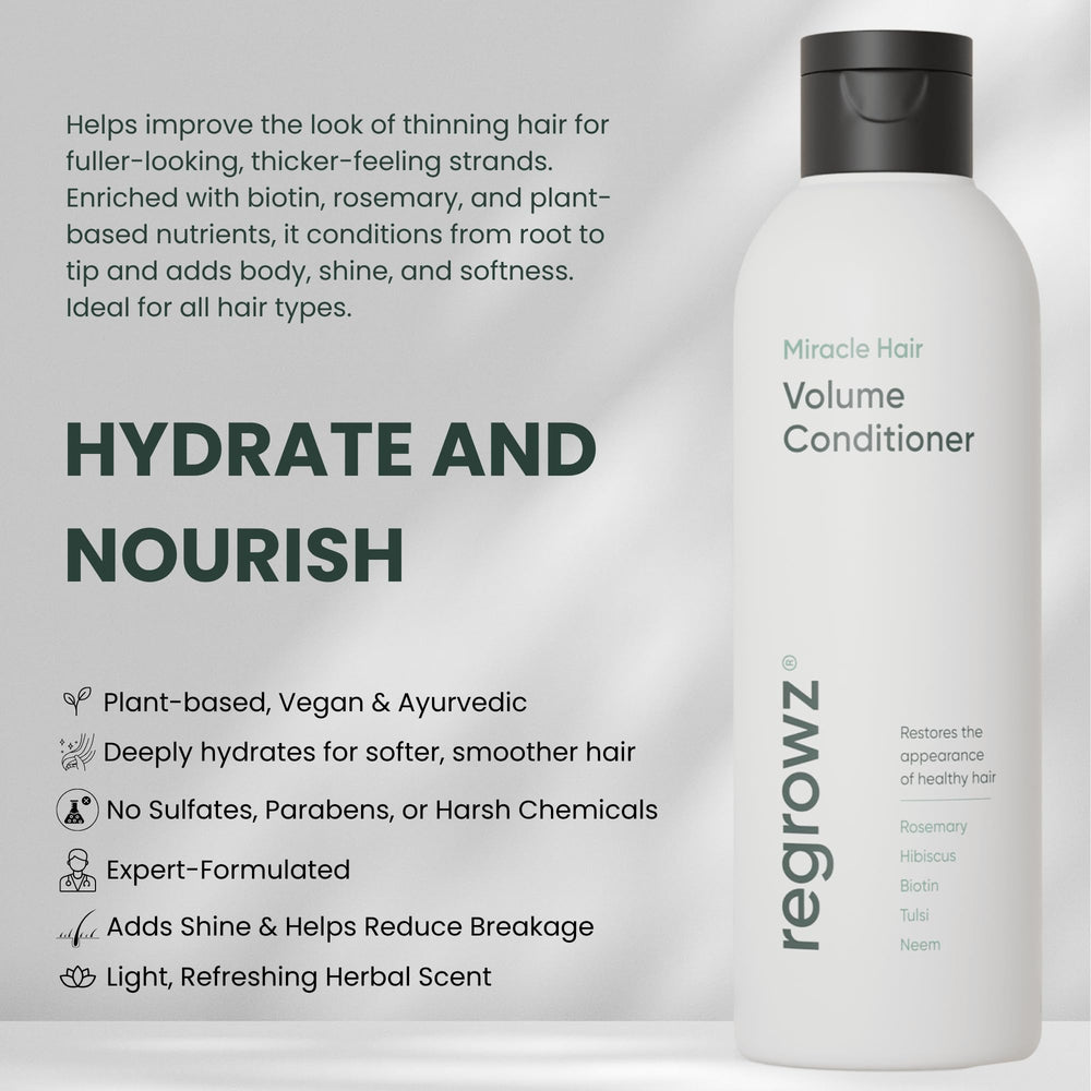 Regrowz Miracle Hair Volume Conditioner hibiscus ingredient close-up for nourishing care