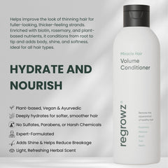 Regrowz Miracle Hair Volume Conditioner hibiscus ingredient close-up for nourishing care
