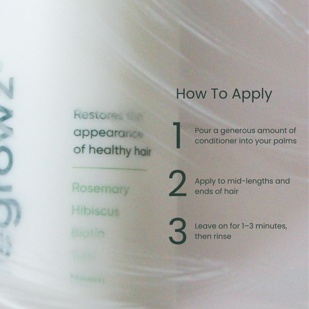 Regrowz Miracle Hair Volume Conditioner wet-hair-application demonstrates smoothing effect