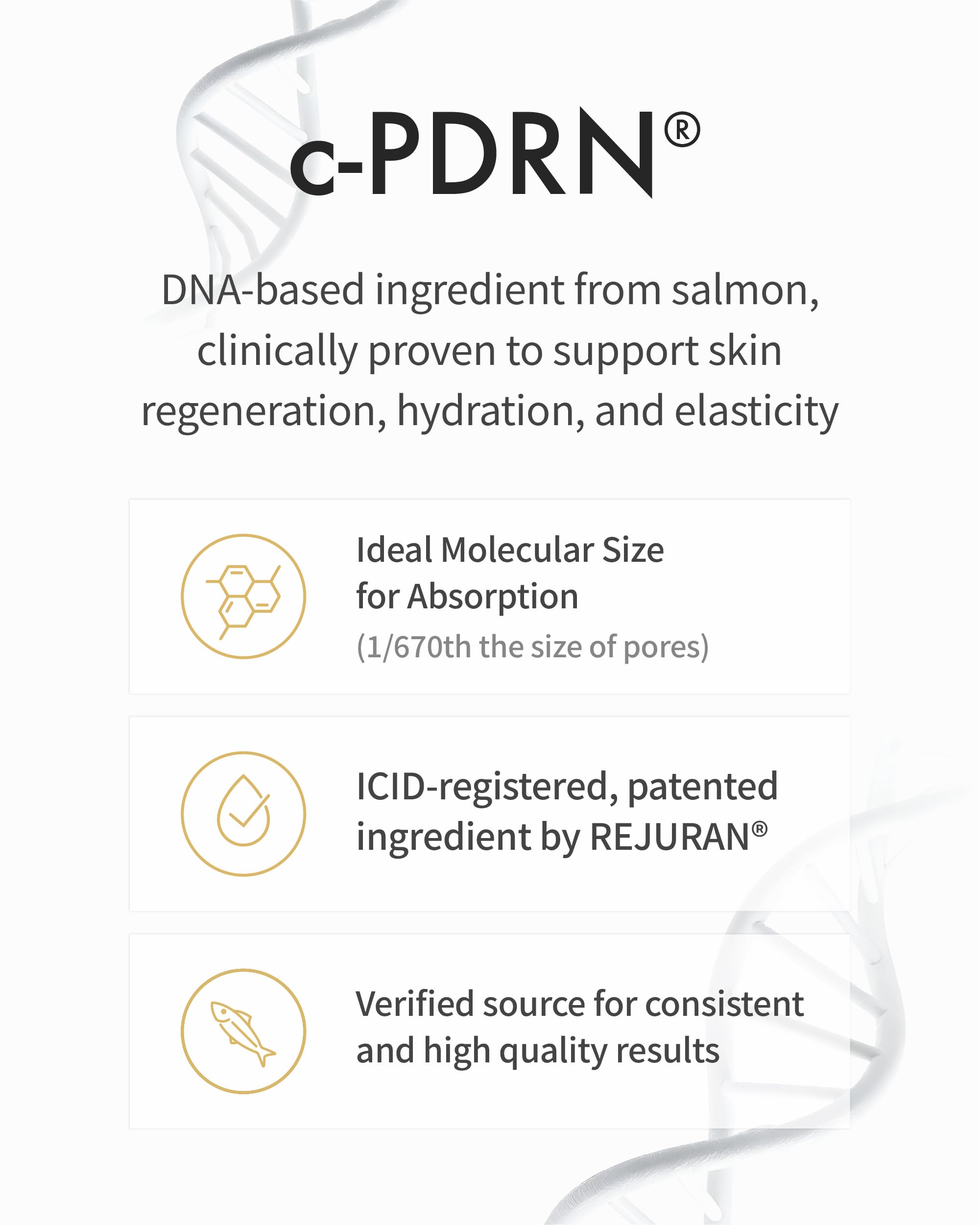 Skin portrait with REJURAN Active Cream demonstrates lifted, firmer contours.