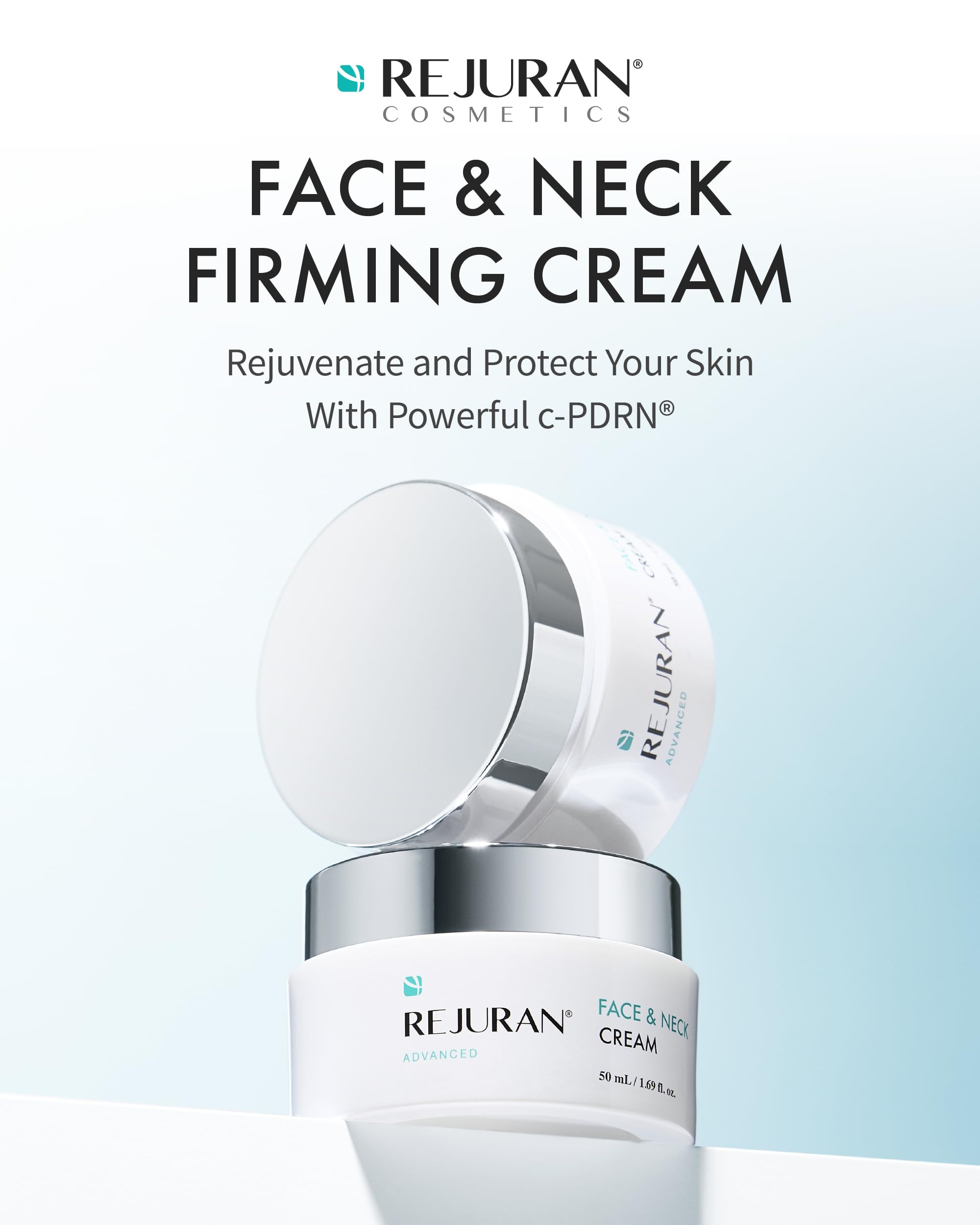 REJURAN cream texture close-up showing rich, creamy consistency for smoothing fine lines.