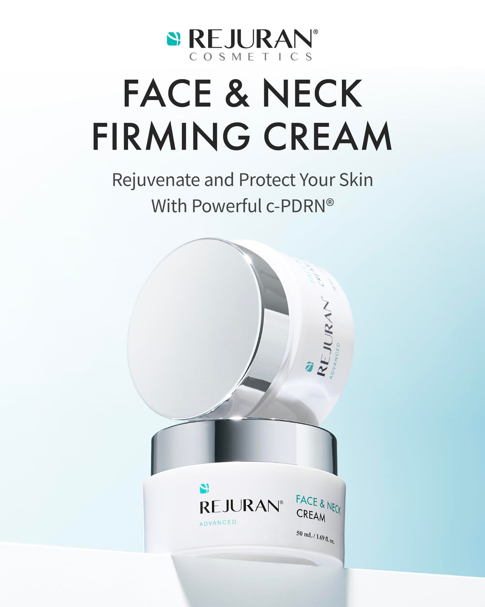 REJURAN cream texture close-up showing rich, creamy consistency for smoothing fine lines.