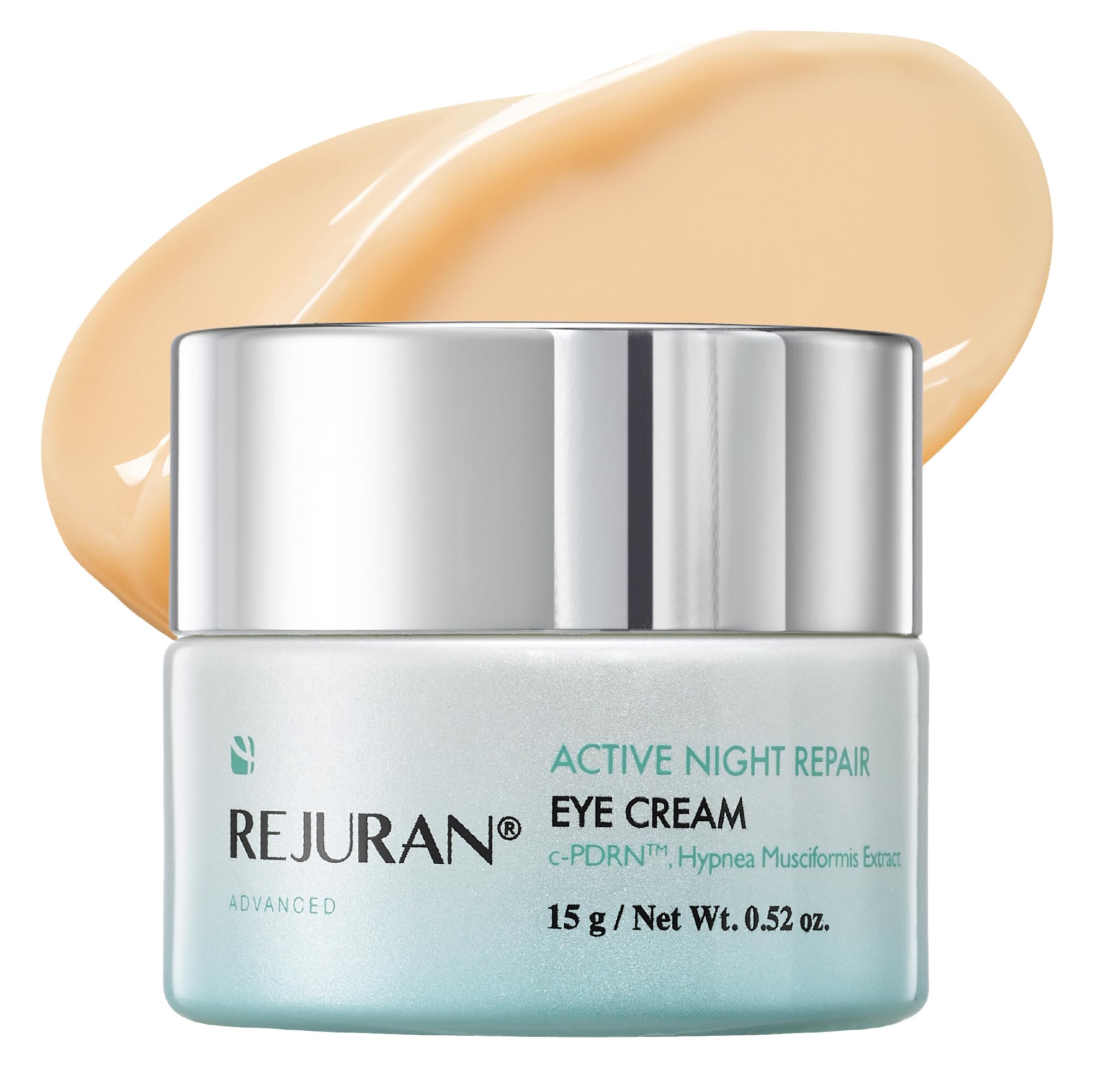 REJURAN Advanced Night Repair Eye Cream bottle closeup for nighttime eye care