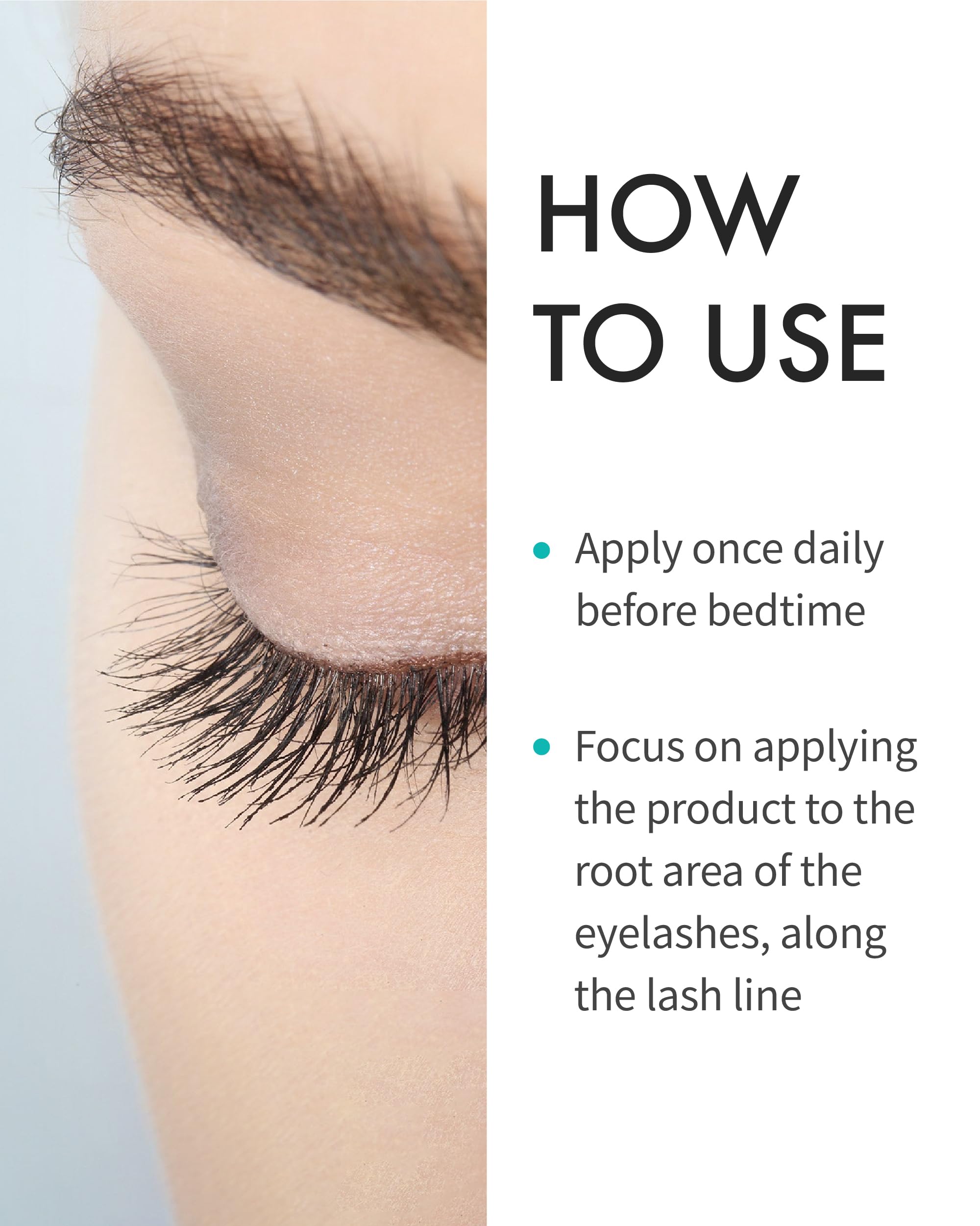 REJURAN Biotinoyl Tripeptide-1 segment for thicker, denser lashes