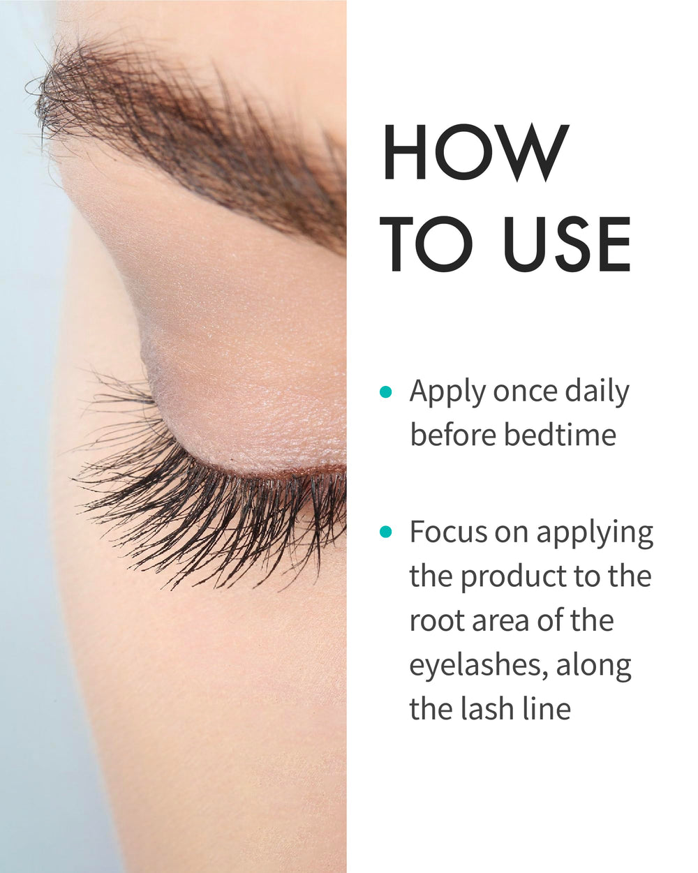 REJURAN Biotinoyl Tripeptide-1 segment for thicker, denser lashes