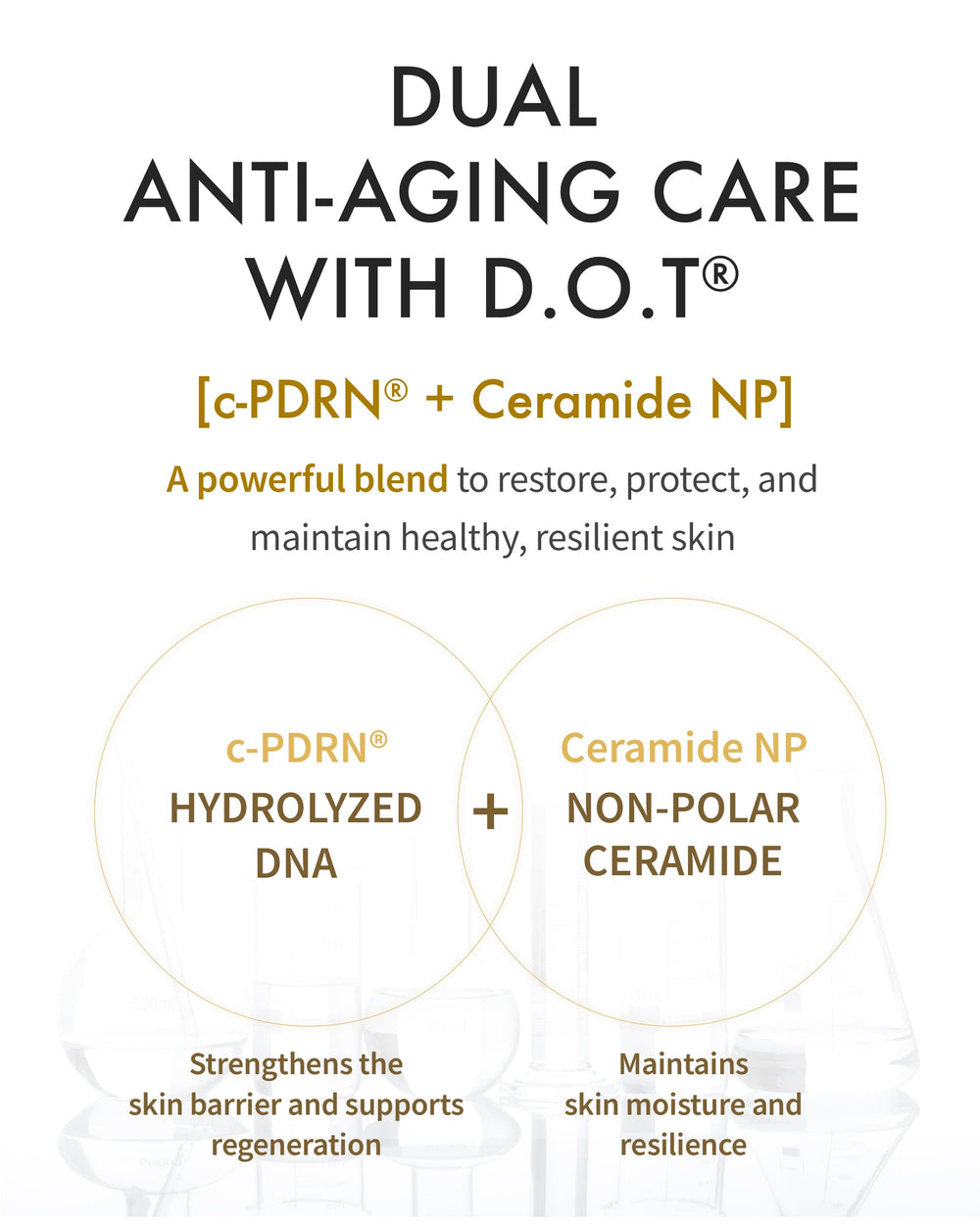 REJURAN Dual Effect Ampoule skin texture improvement close-up.