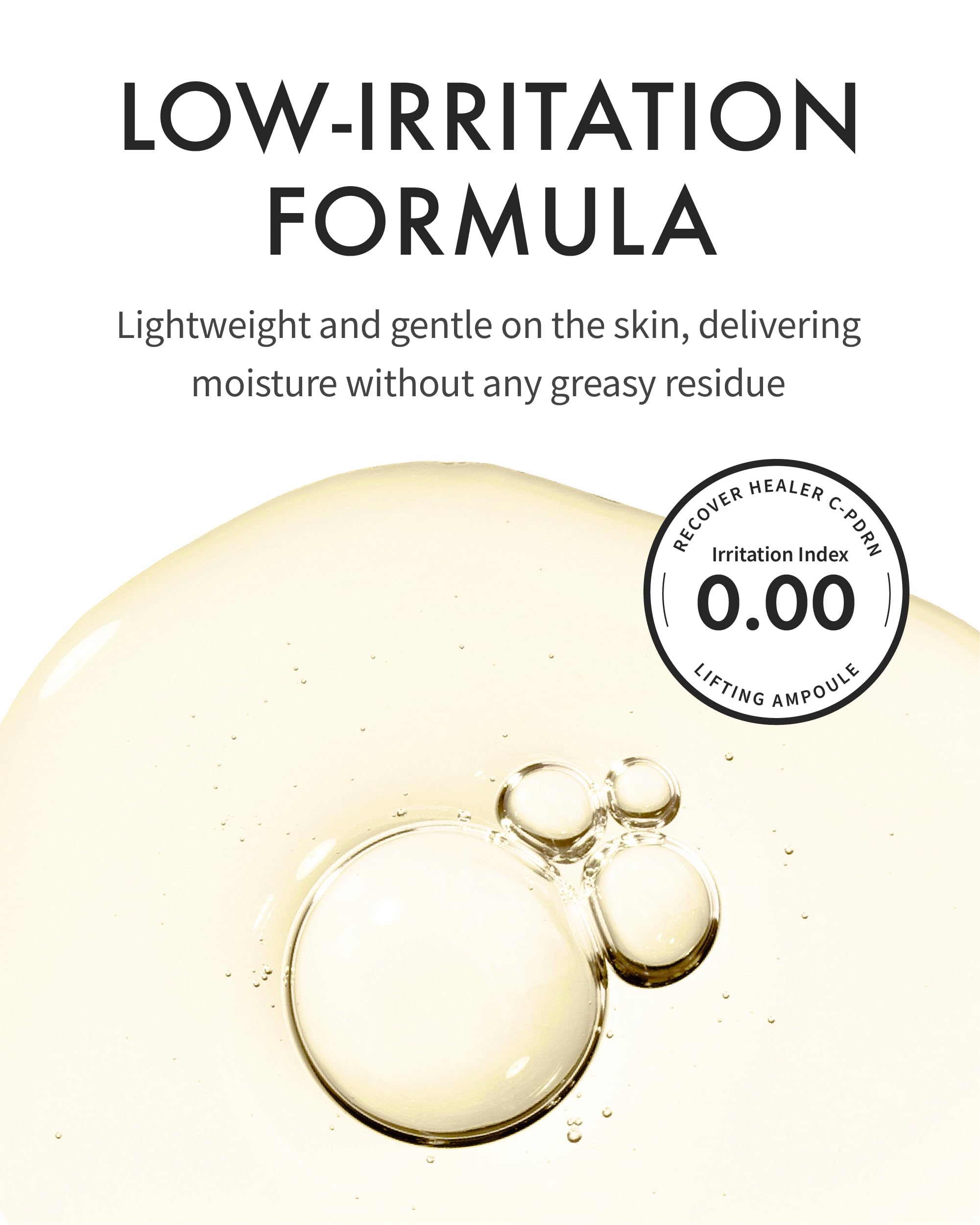 After use, REJURAN Recover c-PDRN Lifting Ampoule leaves skin dewy and balanced