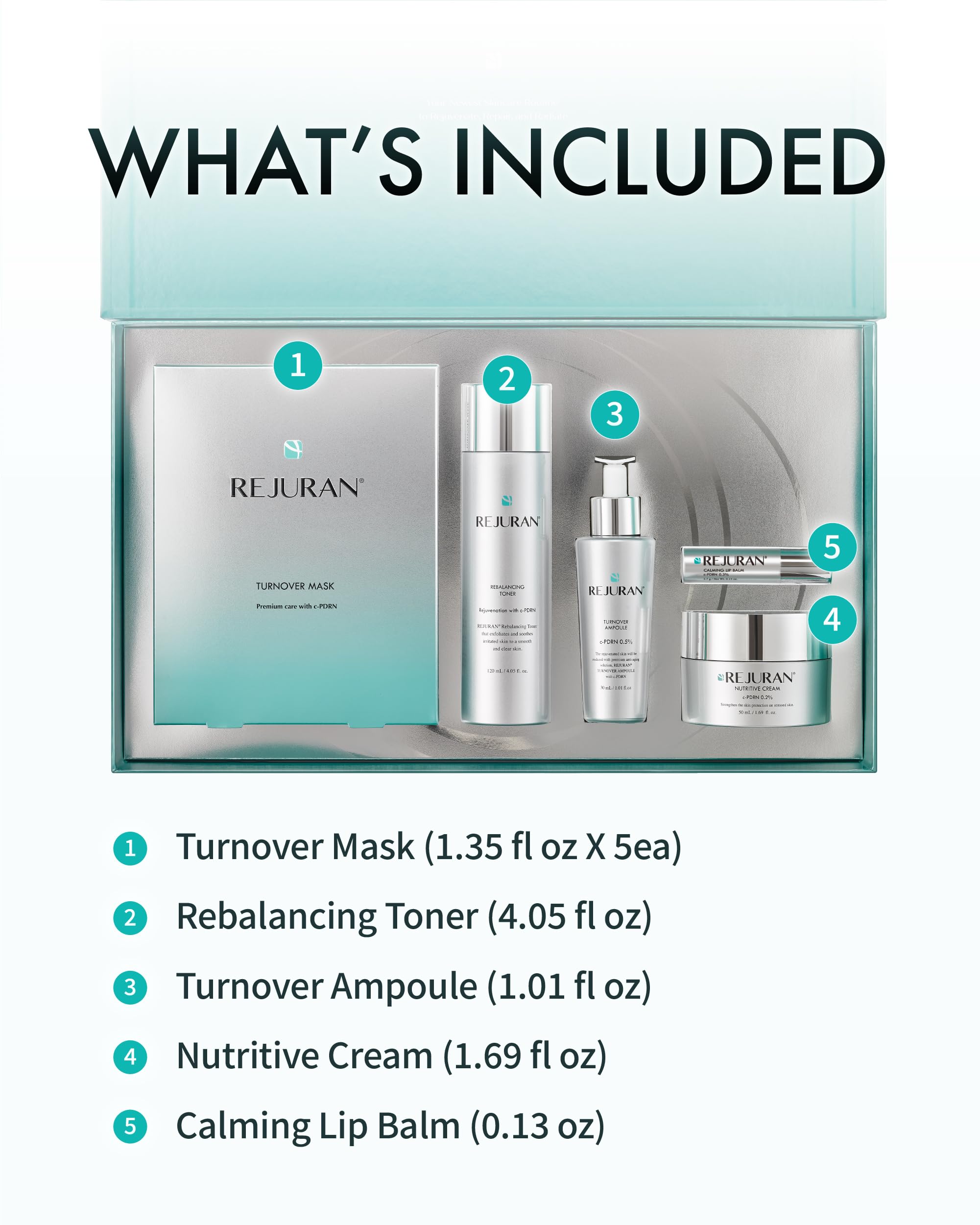 REJURAN Turnover Mask tube designed to support elasticity and repair.