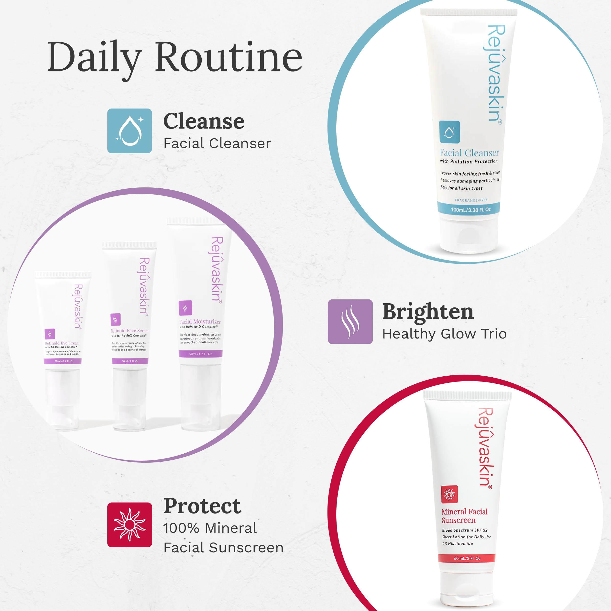 Rejuvaskin Mineral Facial Sunscreen is ideal for daily application.