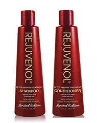 Rejuvenol Keratin After Treatment Conditioner bottle, nourishes and detangles for post treatment care