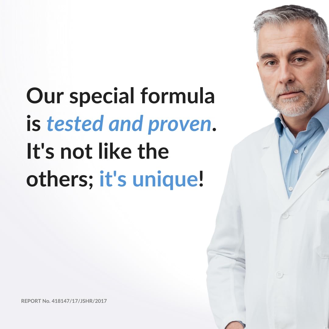 REKZE 24 Serum on scalp with focus on potential density benefits.