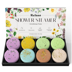 Relaso eight-pack gift box shower steamers for a spa-like home experience