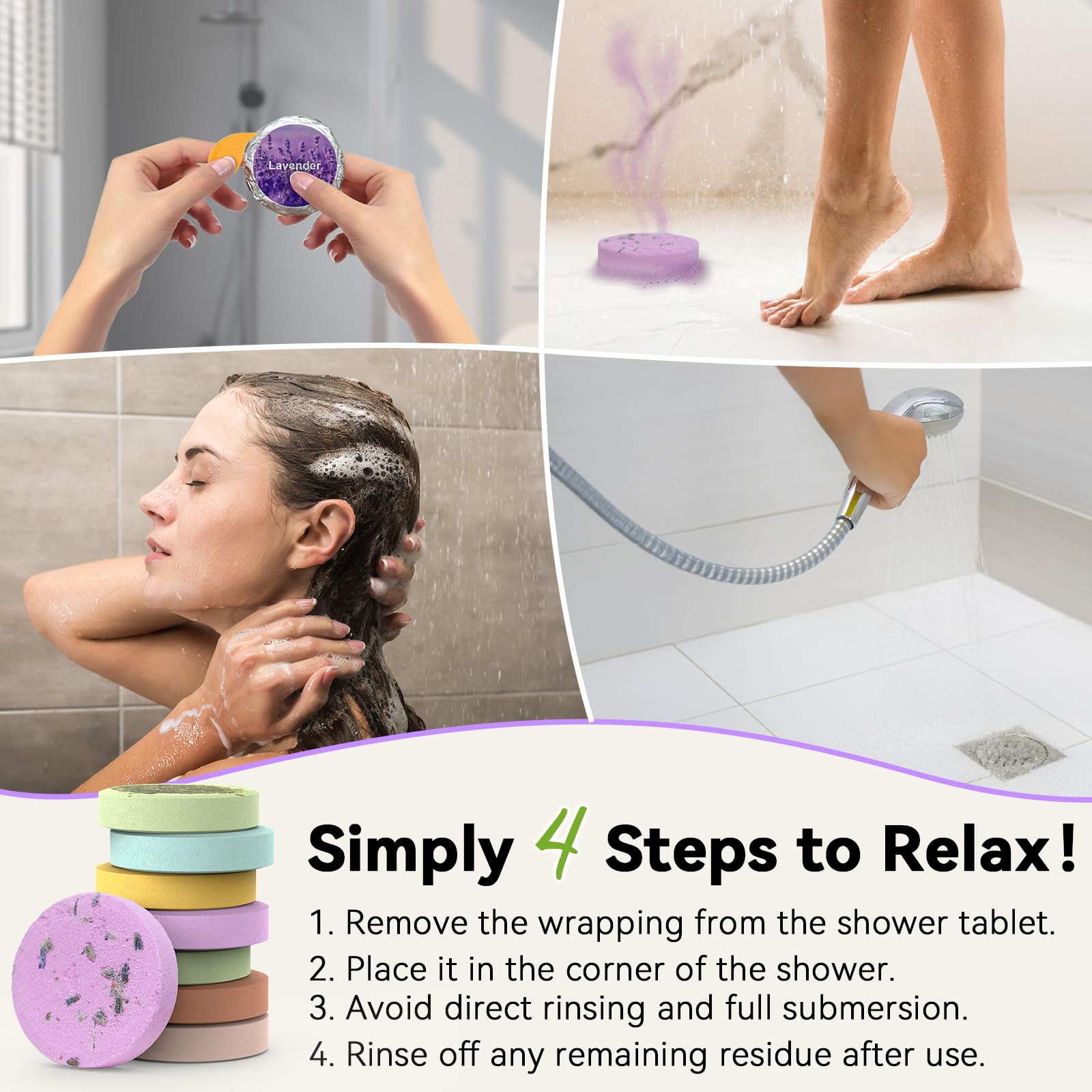 Relaso aroma-release focus in bathroom scene highlights lasting fragrance