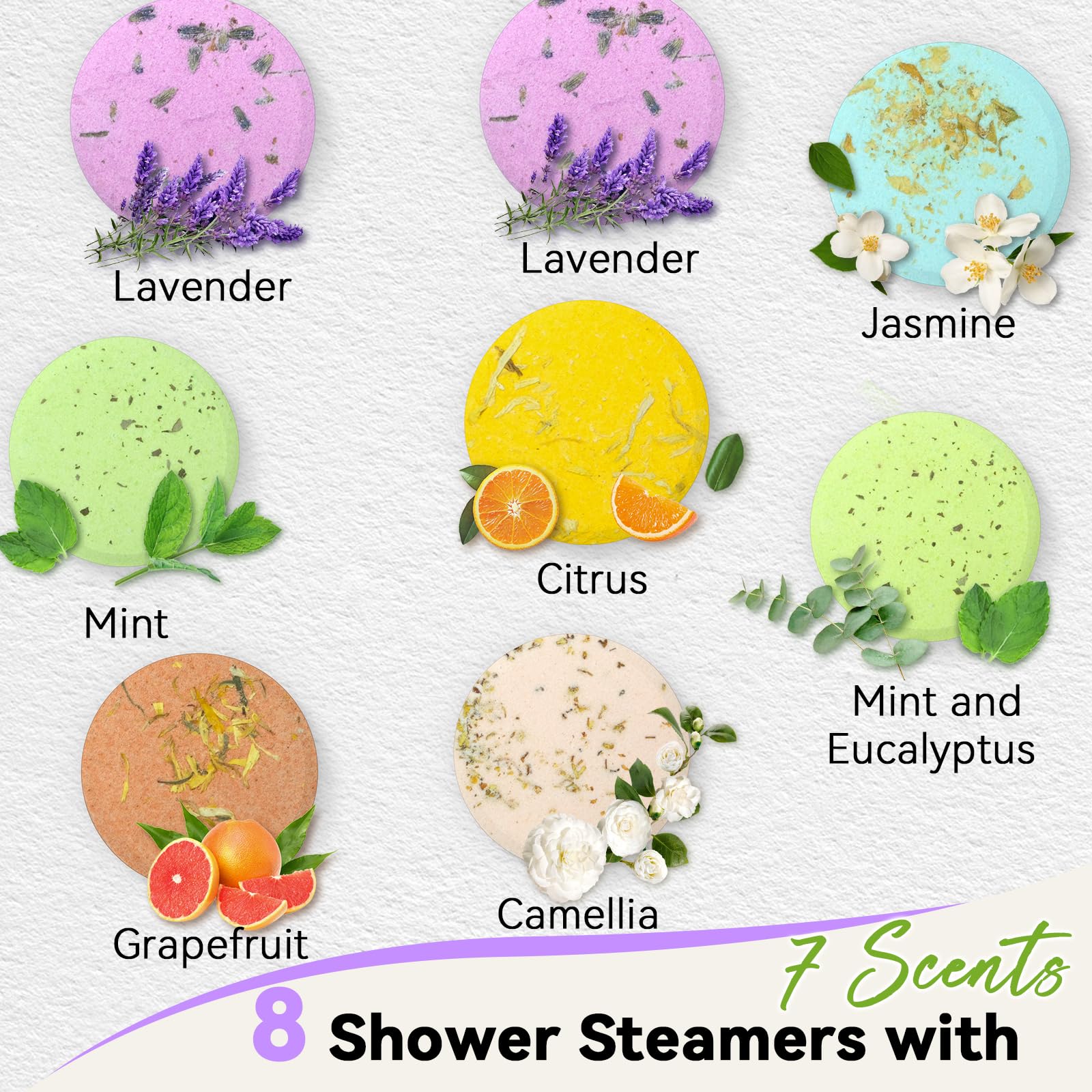 Relaso seven-scent collection shown as a mood-enhancing shower ritual
