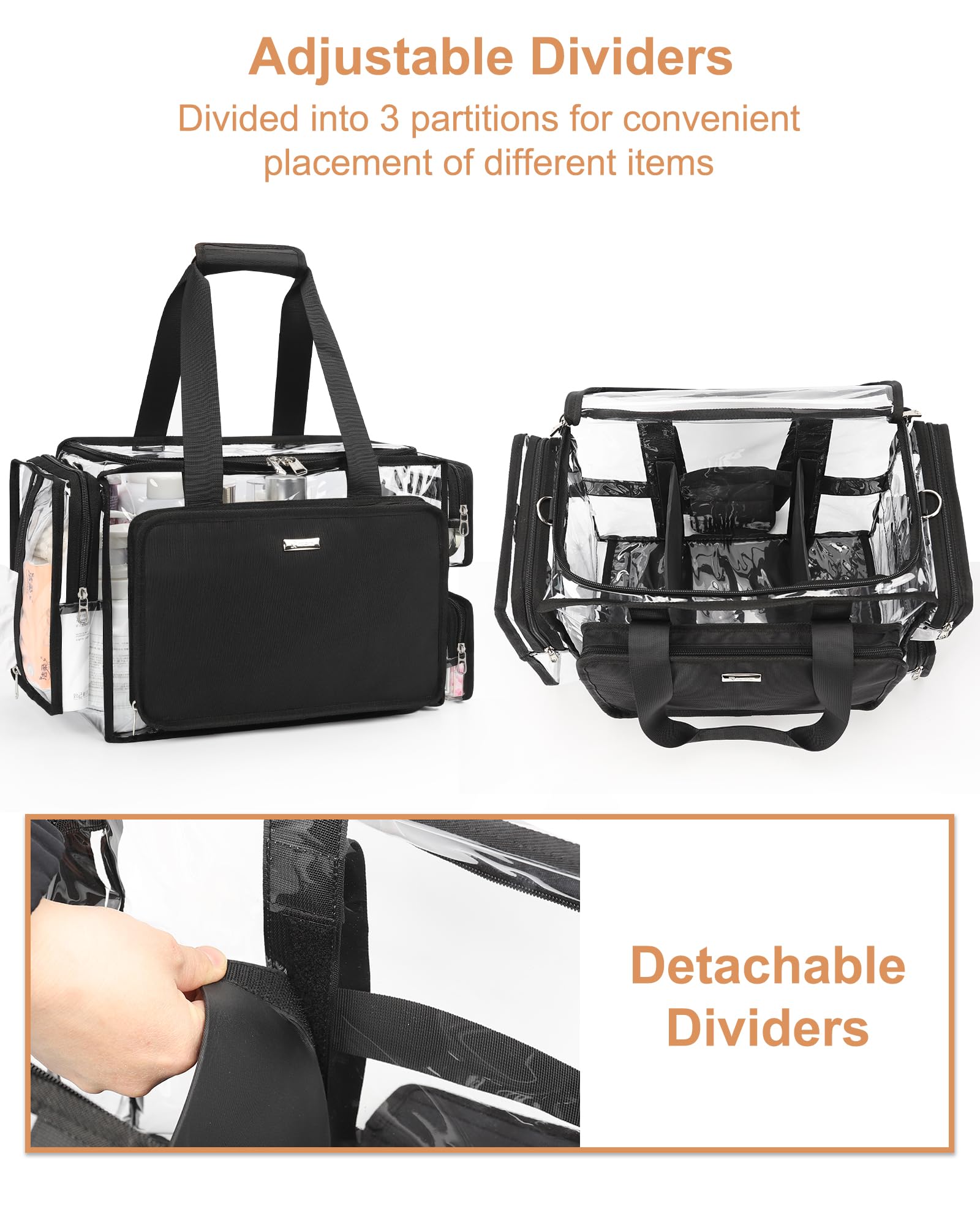 Relavel extralarge side pocket and front pocket for essentials