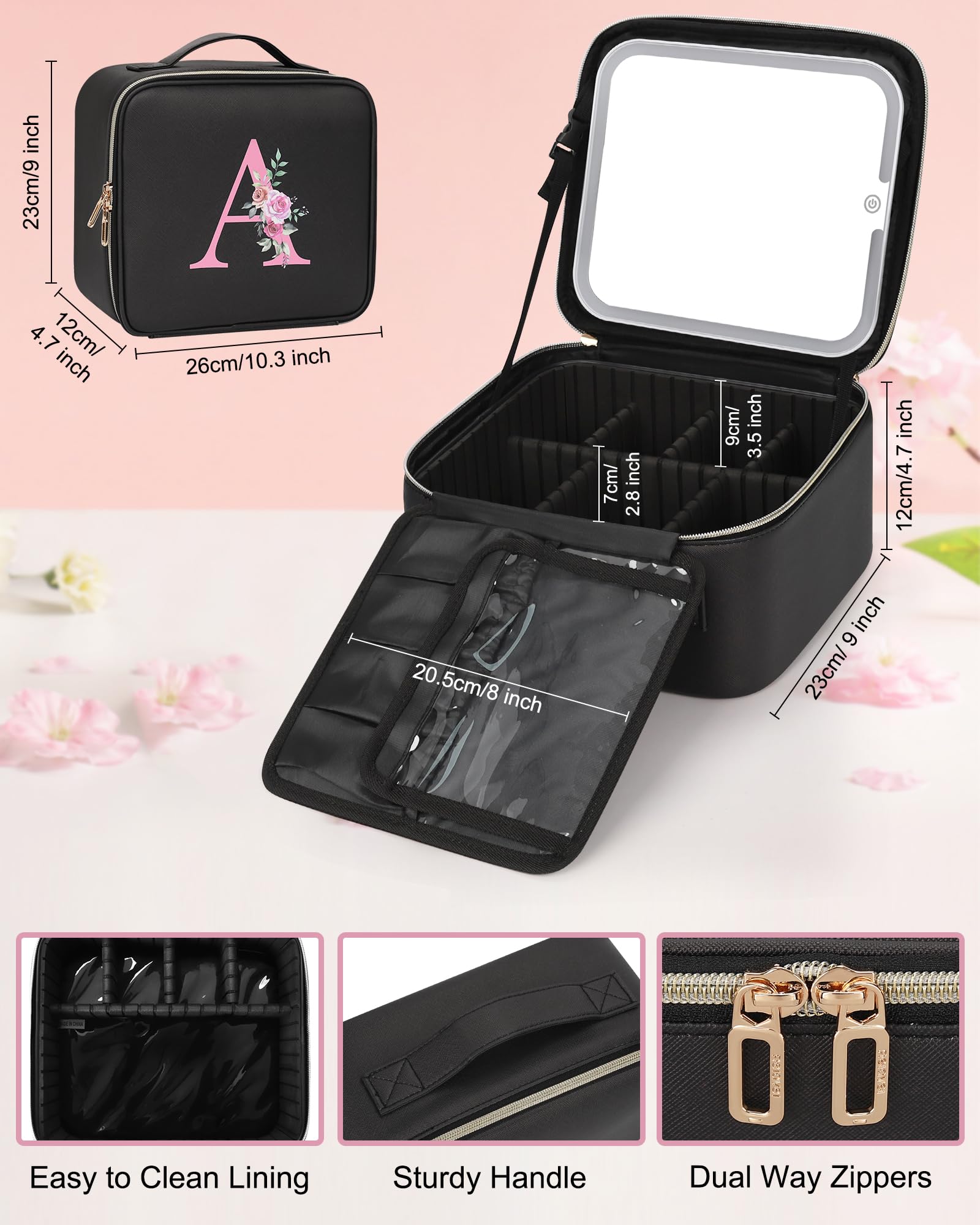 Relavel multi-purpose bag fits cosmetics, toiletries, jewelry, and more