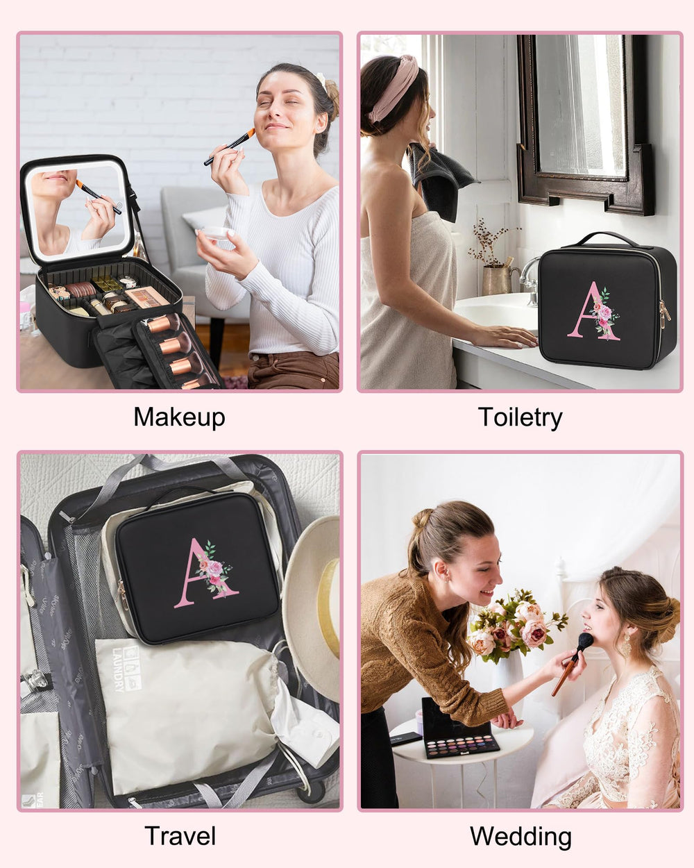 Relavel Multi-purpose storage bag fits cosmetics and accessories on trips