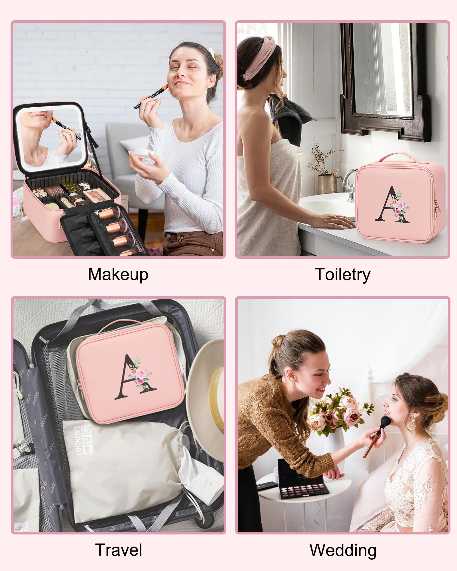 Relavel multi-purpose storage organizes cosmetics, toiletries, jewelry, and small electronics.