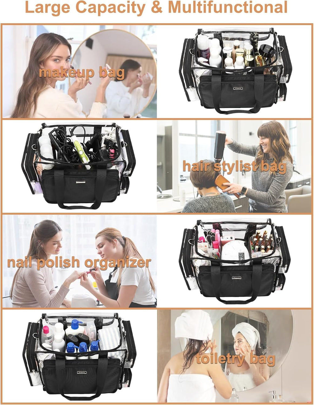 Relavel adjustable shoulder strap and padded handle for comfortable transport.