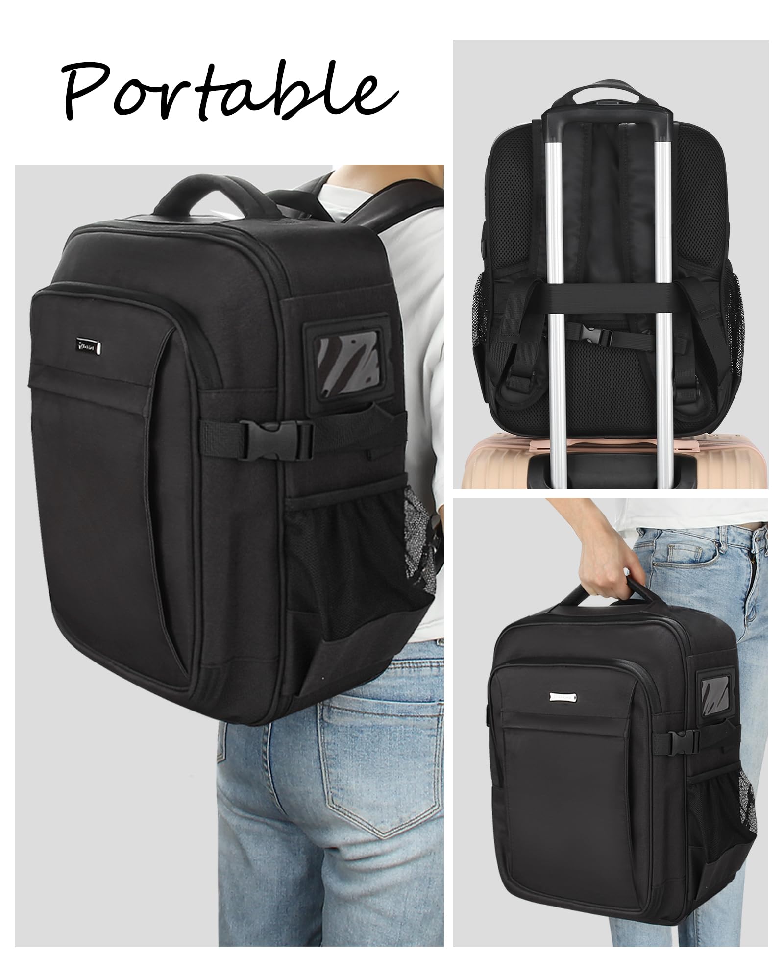 Relavel ergonomic shoulder strap design reduces fatigue during long trips.