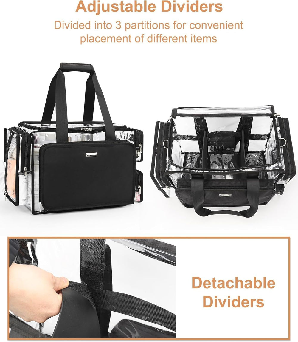 Relavel side and front pockets provide easy access to tissues and small items.