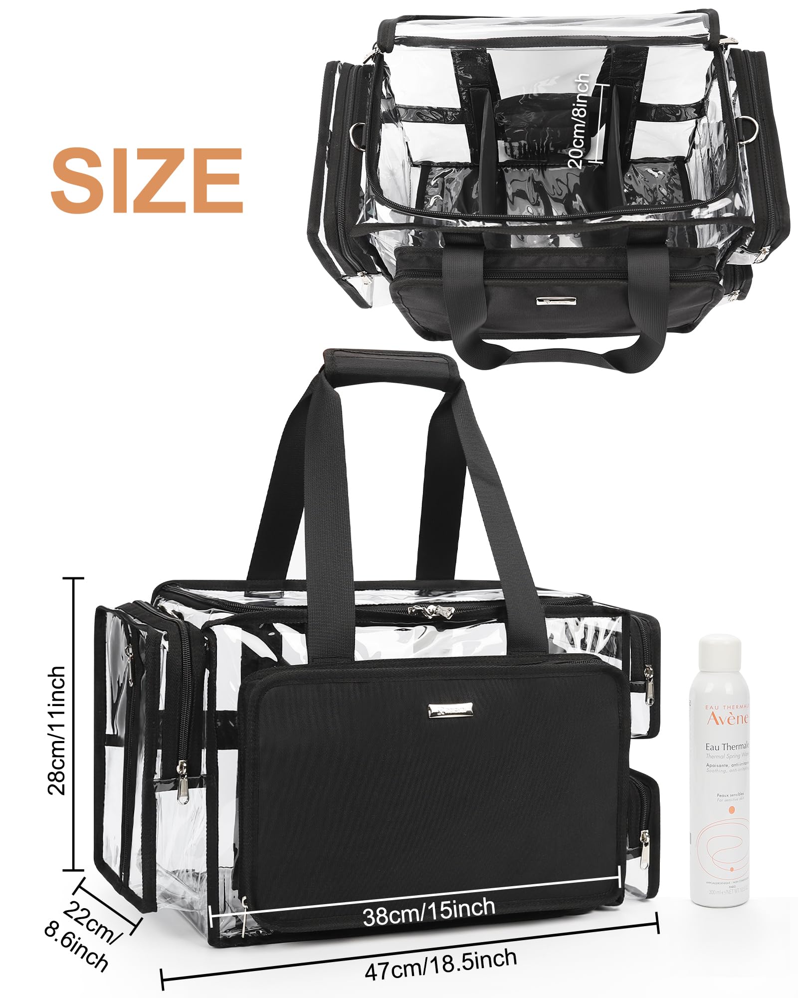 Relavel side pockets provide quick access to small items.