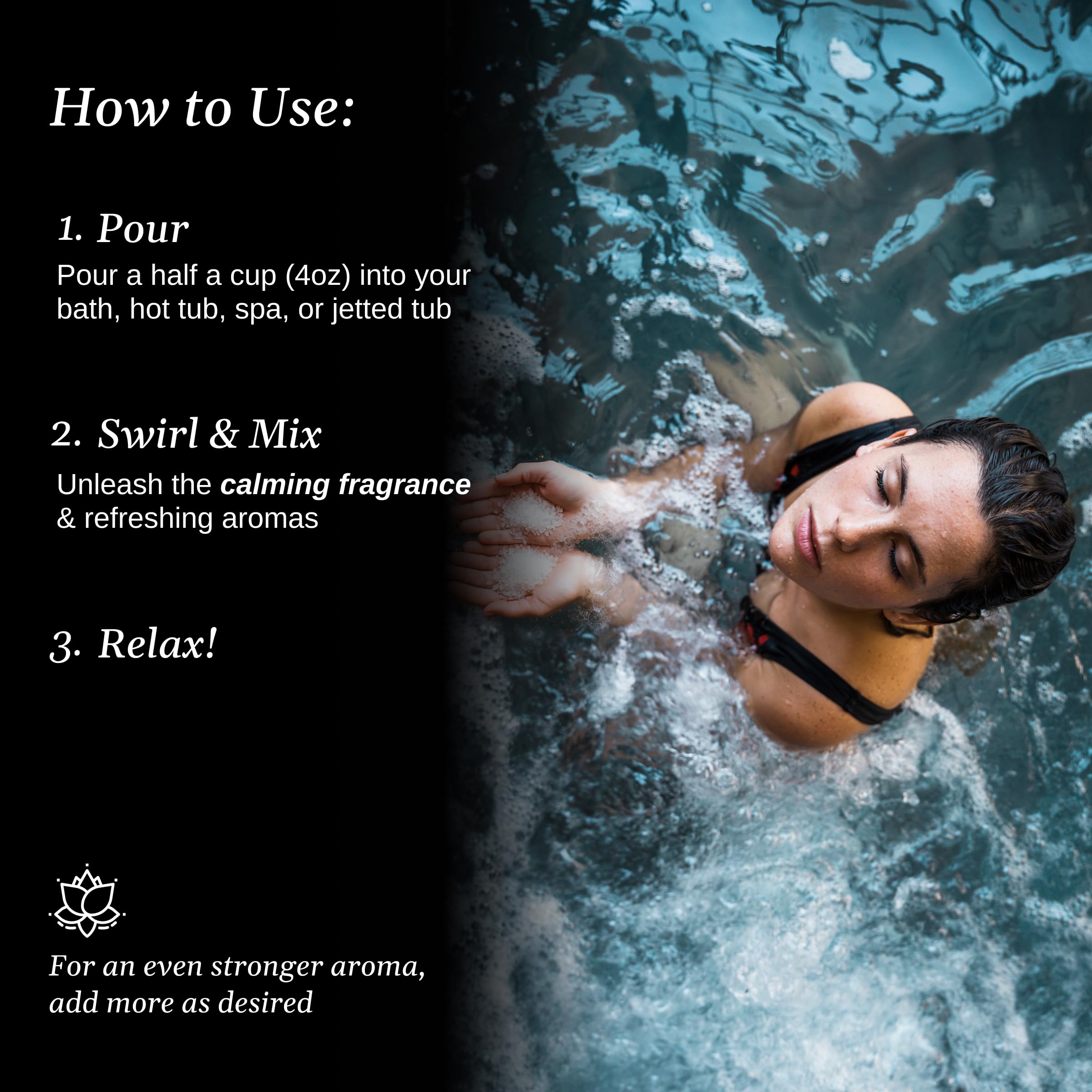 Relax Spa & Bath aromatherapy bath scene promoting relaxation